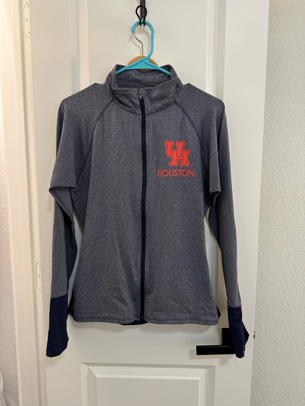 Rivalry Threads Heather Gray Tee with Teal Accent